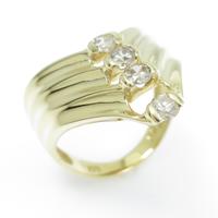 K18YG ダイヤモンドリング