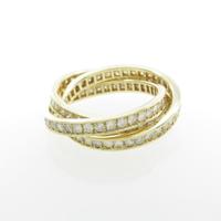 K18YG フルエタニティ ダイヤモンドリング