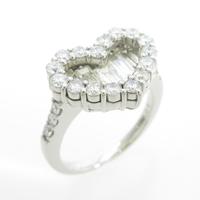 PT ハート ダイヤモンドリング