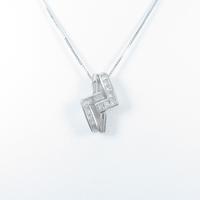 K18WG ダイヤモンドネックレス