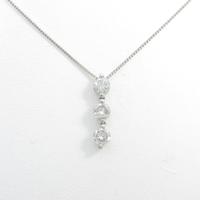 PT スリーストーン ダイヤモンドネックレス