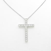 PT クロス ダイヤモンドネックレス