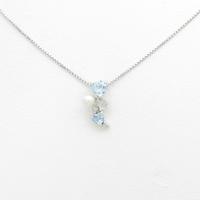 K14WG カラーストーンネックレス