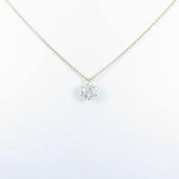 【リメイク】K18YG ダイヤモンドネックレス 1．002ct・H・SI2・GOOD