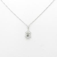 K18WG ダイヤモンドネックレス