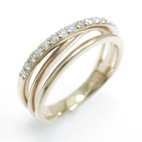 K18PG ダイヤモンドリング