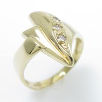 K18YG ダイヤモンドリング