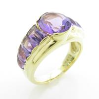 K18YG アメジストリング