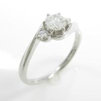 プラチナダイヤモンドリング 0．338ct・G・VVS2・VG