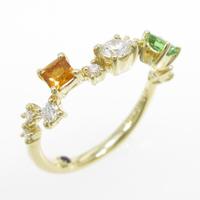 K18YG カラーストーンリング