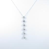 K18WG ダイヤモンドネックレス