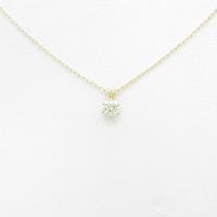 K18YG ソリティア ダイヤモンドネックレス