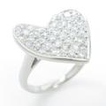 PT ハート パヴェ ダイヤモンドリング
