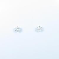 【リメイク】プラチナダイヤモンドピアス 0．324ct・0．337ct・E?F・I1・GOOD