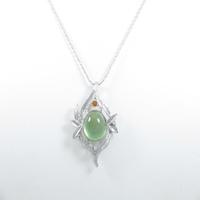 K18WG プレーナイトネックレス