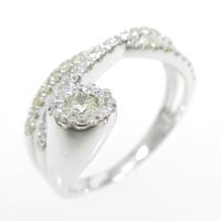 K18WG ダイヤモンドリング