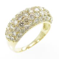 K18YG パヴェ ダイヤモンドリング