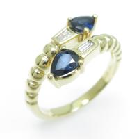 18KYG サファイヤリング