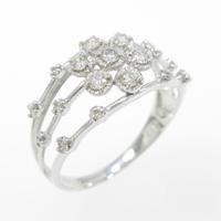 K18WG ダイヤモンドリング