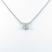 PT／K18YG フラワー ダイヤモンドネックレス