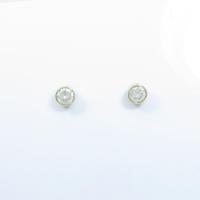 K18YG ソリティア ダイヤモンドピアス