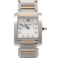 カルティエ WE110004 タンクフランセーズ PGコンビ・11P SSxPG クォーツ