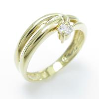 K18YG ダイヤモンドリング