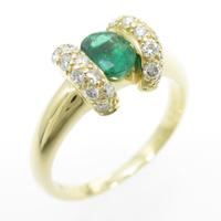 750YG エメラルドリング