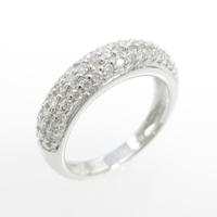 K18WG パヴェ ダイヤモンド ピンキーリング