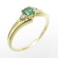 K18YG エメラルドリング