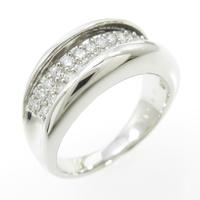 K18WG パヴェ ダイヤモンドリング