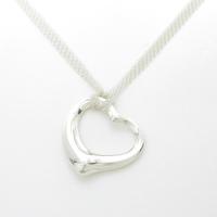 ティファニー オープンハート メッシュチェーン ネックレス