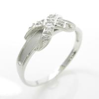 K18WG／PT ダイヤモンドリング