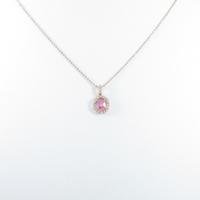 K14PG ピンクサファイヤネックレス