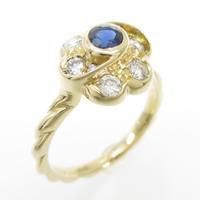 ショーメ フラワー サファイヤリング