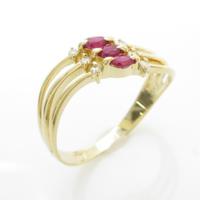K18YG ルビーリング
