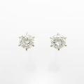 【リメイク】K18PG ダイヤモンドピアス 0．347ct・0．368ct・J・I・GOOD