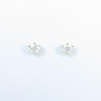 【リメイク】K18YG／ST ソリティア ダイヤモンドピアス 0．400ct・0．400ct・E・SI1・EXT