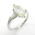 プラチナダイヤモンドリング 1．508ct・VLY・SI2・マーキスカット10％引き