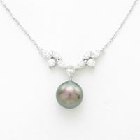 ミキモト クロチョウパールネックレス