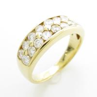 K18YG ダイヤモンドリング