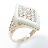 K18PG マザーオブパールリング