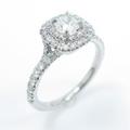 ティファニー ソレスト リング 0．24ct・G・IF・クッションカット