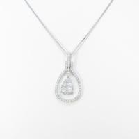 K18WG ダイヤモンドネックレス