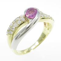 K18YG／PT／K18PG ルビーリング