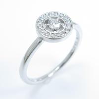 K18WG ダイヤモンドリング