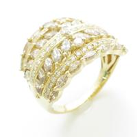 K18YG ダイヤモンドリング