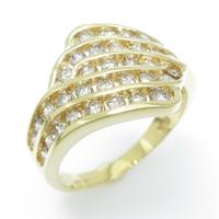 K18YG ダイヤモンドリング