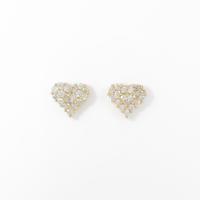 【リメイク】K18YG ハート ダイヤモンドピアス