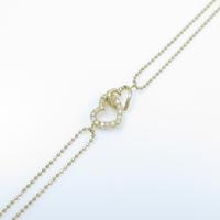 K18YG ハート ダイヤモンドブレスレット